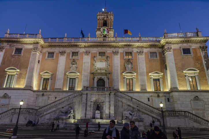 196 - Italia - Roma - plaza de Campidoglio - ayuntamiento